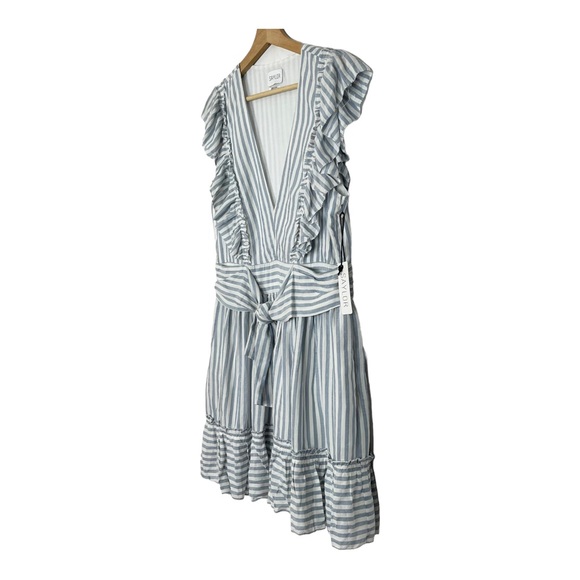 Saylor Adelaide Striped Ruffle Mini Dress - Picture 4 of 12
